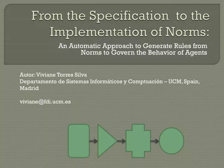 from the specification to the implementation of norms
