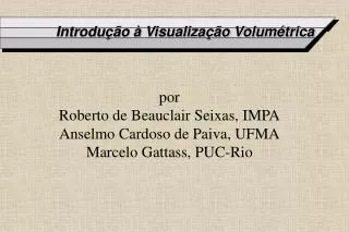introdu o visualiza o volum trica