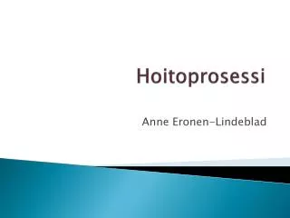 hoitoprosessi