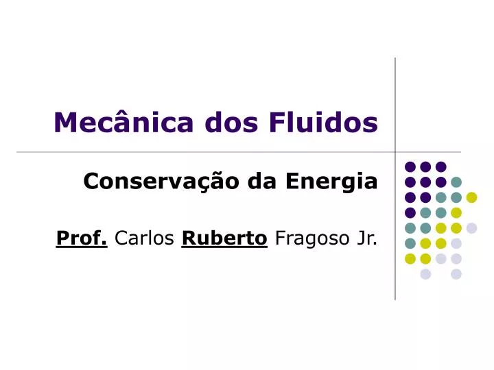 mec nica dos fluidos