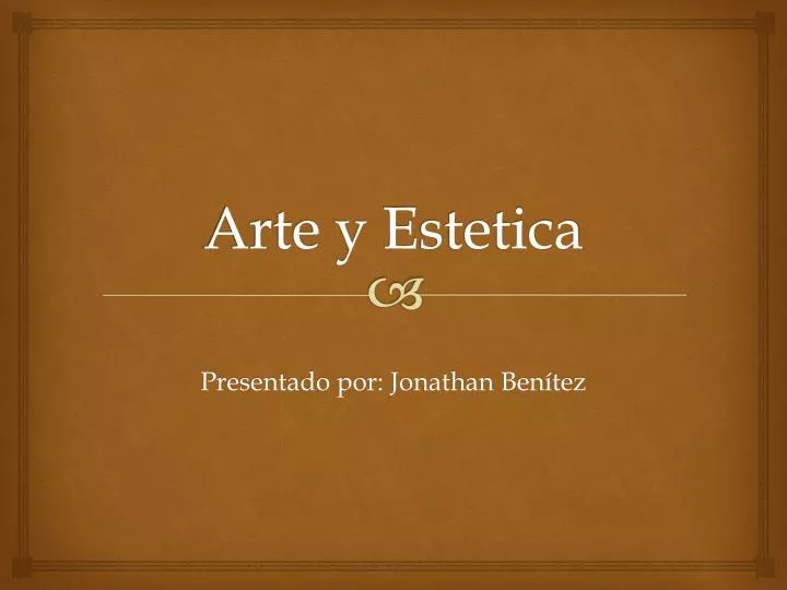 arte y e stetica