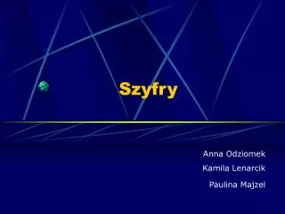 szyfry