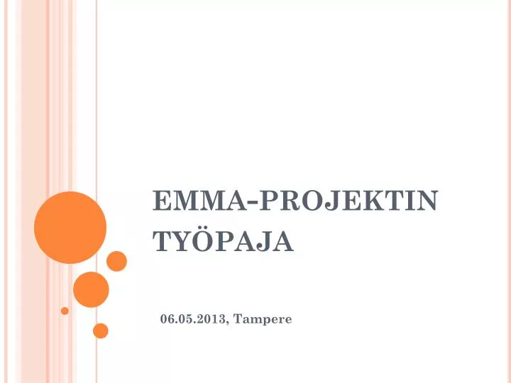 emma projektin ty paja