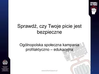 sprawd czy twoje picie jest bezpieczne
