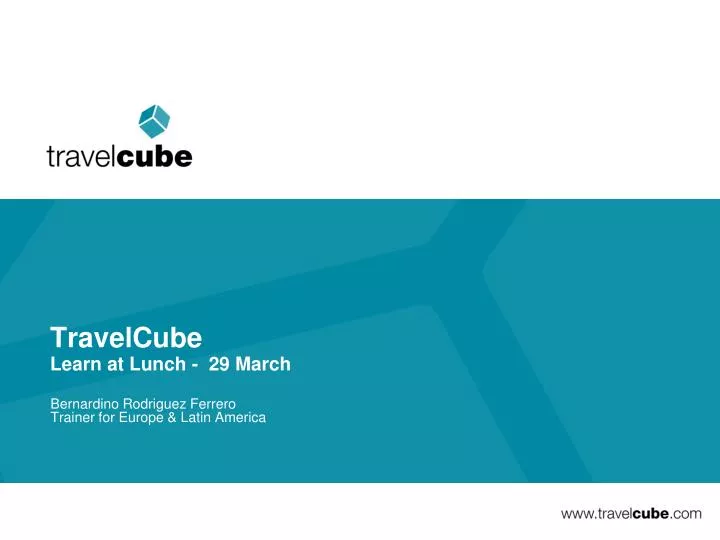 travelcube learn at lunch 29 march