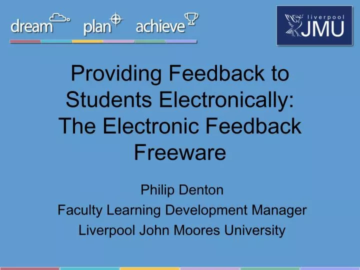 providing feedback to students electronically the electronic feedback freeware