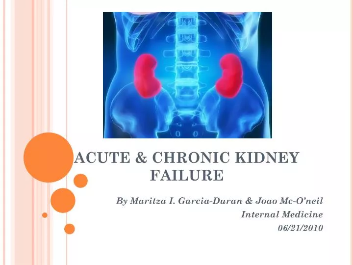 acute chronic kidney failure