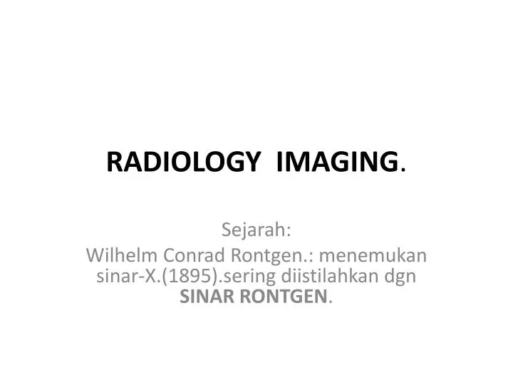 radiology imaging