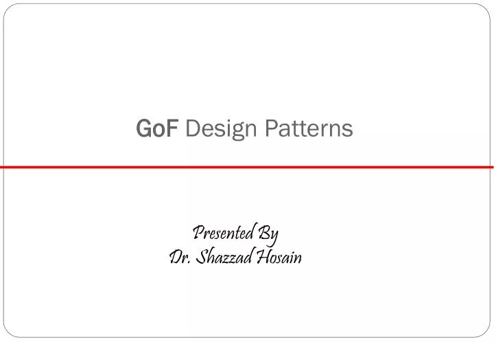 gof design patterns