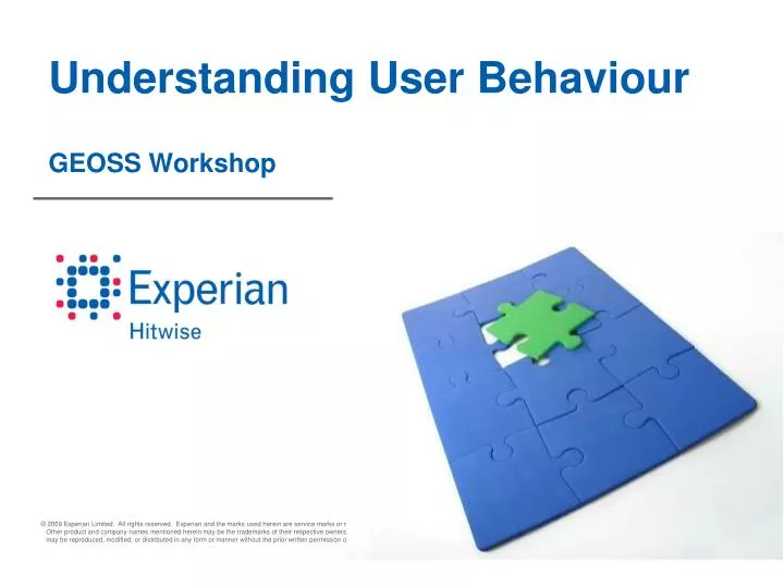 understanding user behaviour geoss workshop