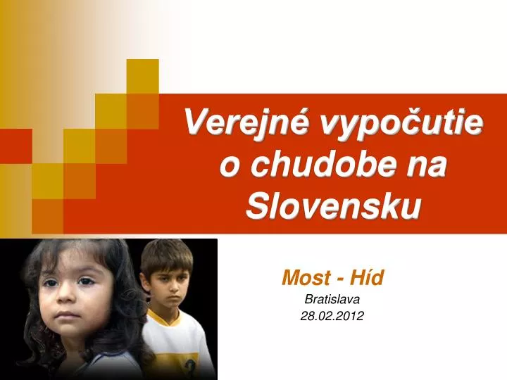 verejn vypo utie o chudobe na slovensku