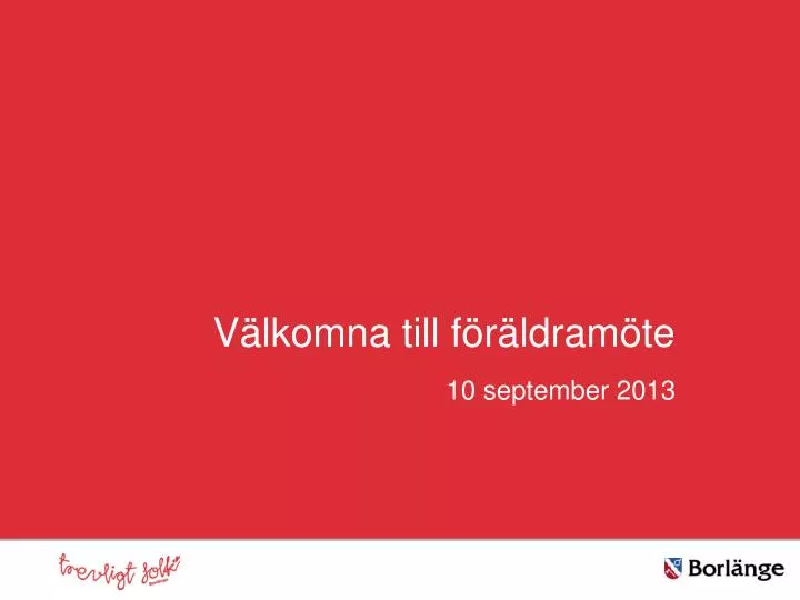 v lkomna till f r ldram te