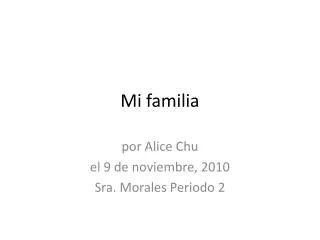 mi familia