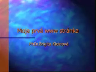 moja prv www str nka