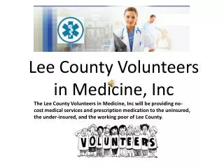 Lee County Volunteers in Medicine, Inc