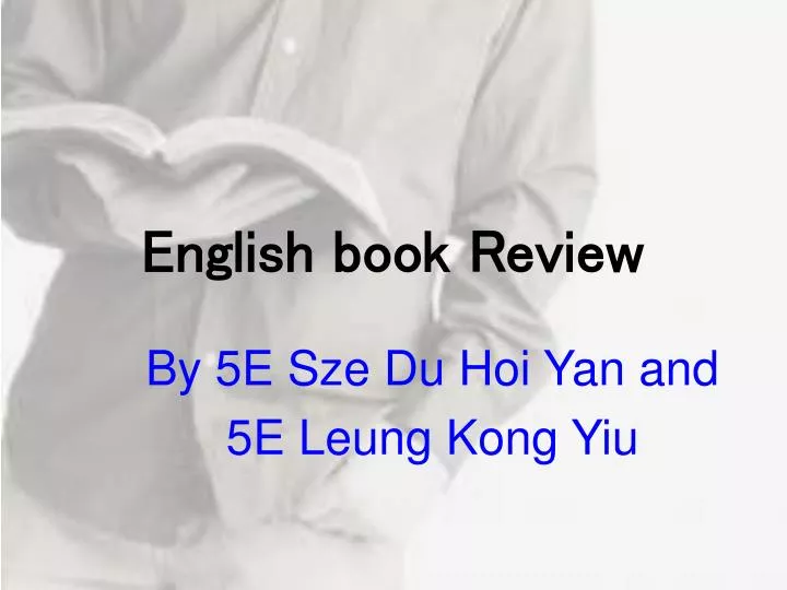 english book review