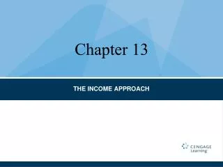THE INCOME APPROACH