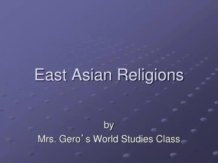 east asian religions
