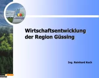 wirtschaftsentwicklung der region g ssing