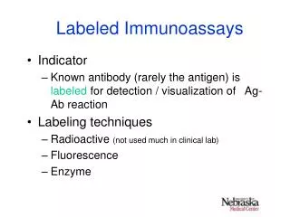 Labeled Immunoassays