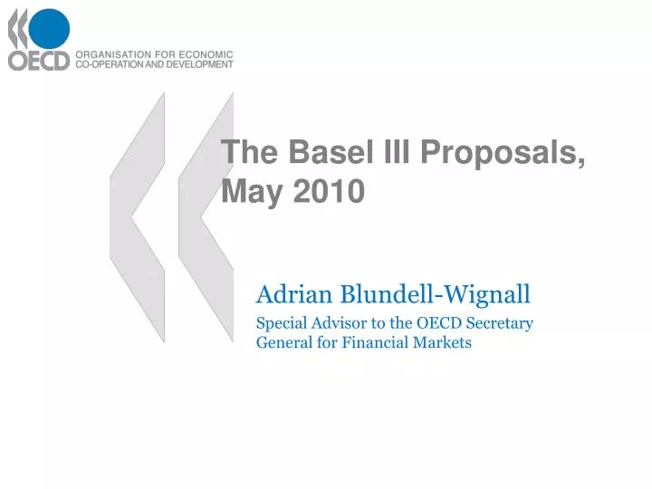 the basel iii proposals may 2010