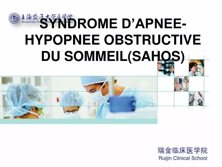 syndrome d apnee hypopnee obstructive du sommeil sahos