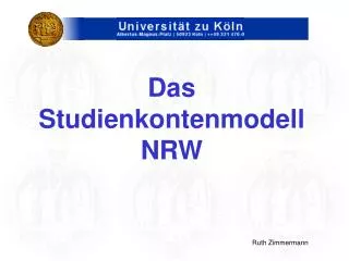 das studienkontenmodell nrw