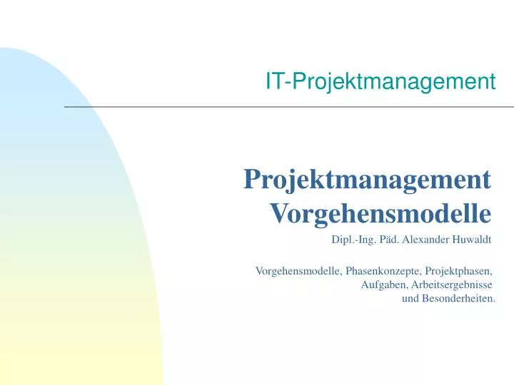 it projektmanagement