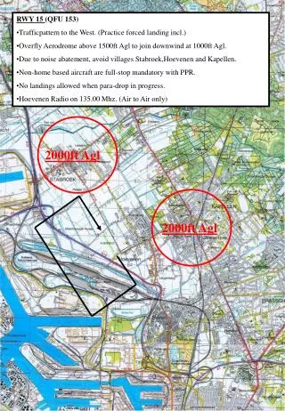 RWY 15 (QFU 153) Trafficpattern to the West. (Practice forced landing incl.)