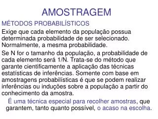 amostragem
