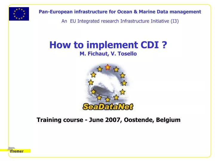 how to implement cdi m fichaut v tosello
