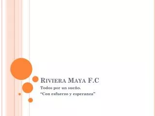 riviera maya f c