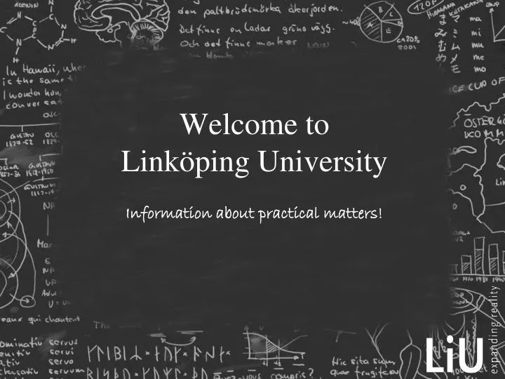 welcome to link ping university