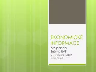 ekonomick informace