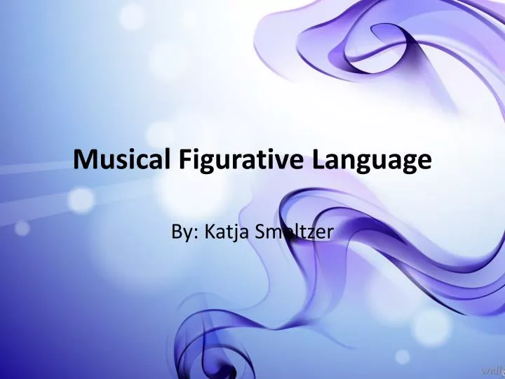 musical figurative language