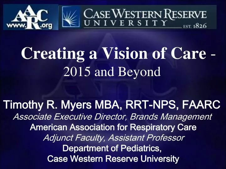 creating a vision of care 2015 and beyond