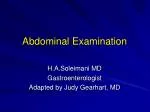 Abdominal Examination - slide 1