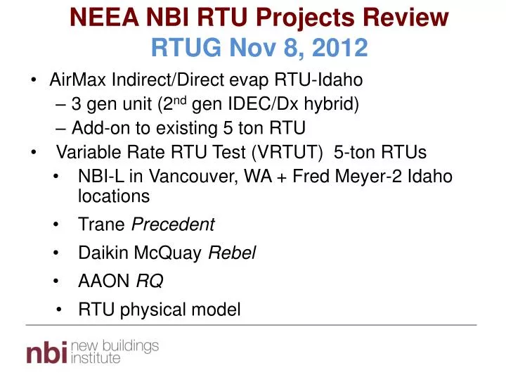 neea nbi rtu projects review rtug nov 8 2012