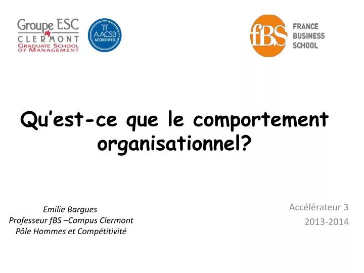 qu est ce que le comportement organisationnel