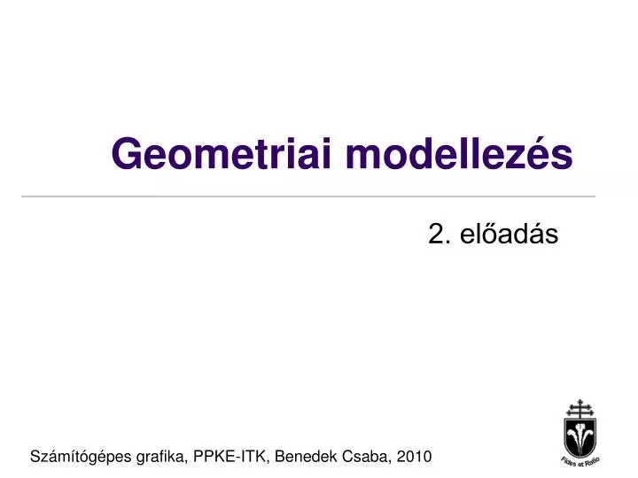 geometriai modellez s