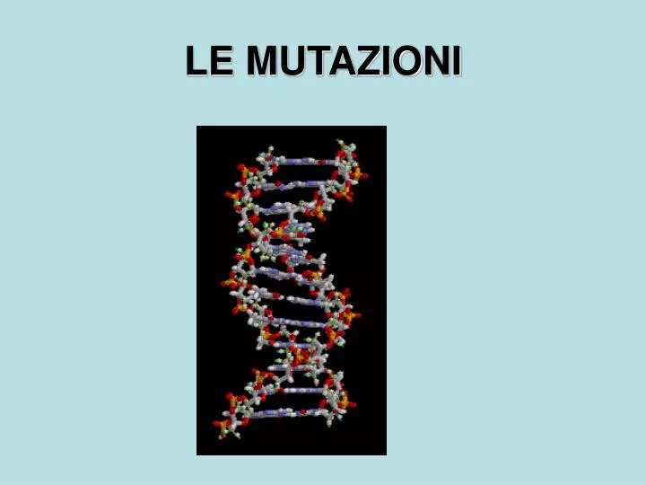 le mutazioni