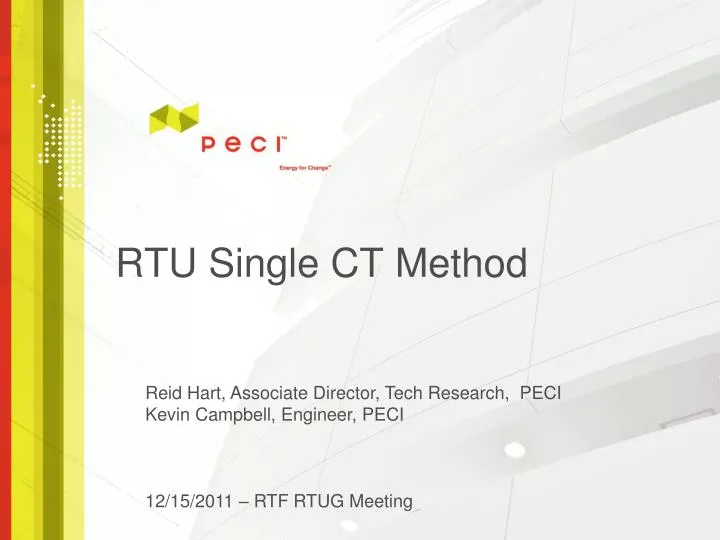 rtu single ct method