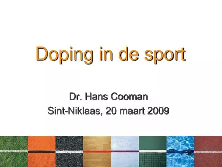 doping in de sport