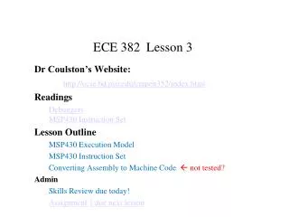 ECE 382 Lesson 3