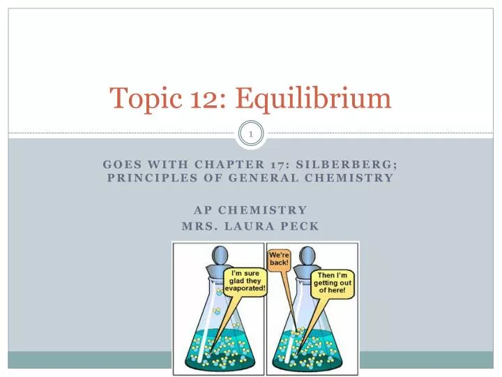 topic 12 equilibrium