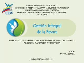 gesti n integral de la basura