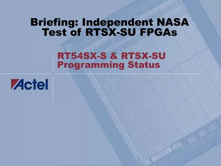 rt54sx s rtsx su programming status