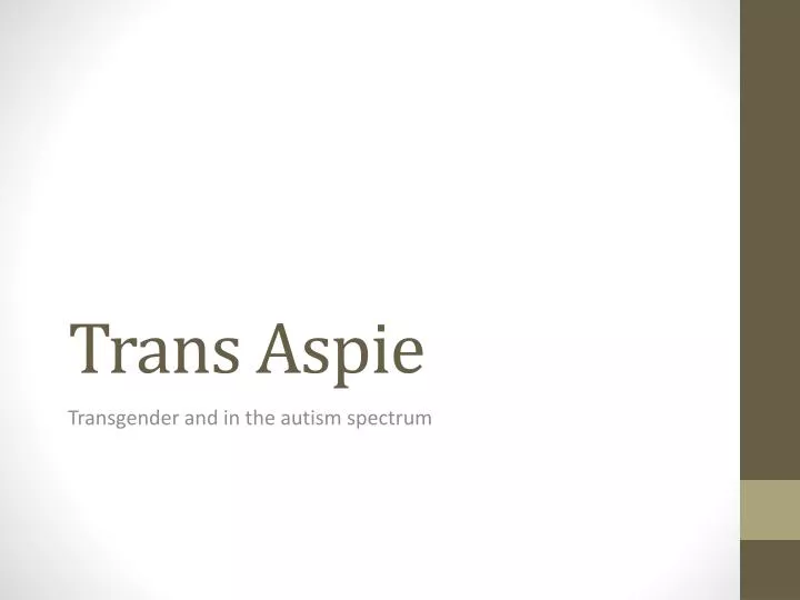 trans aspie