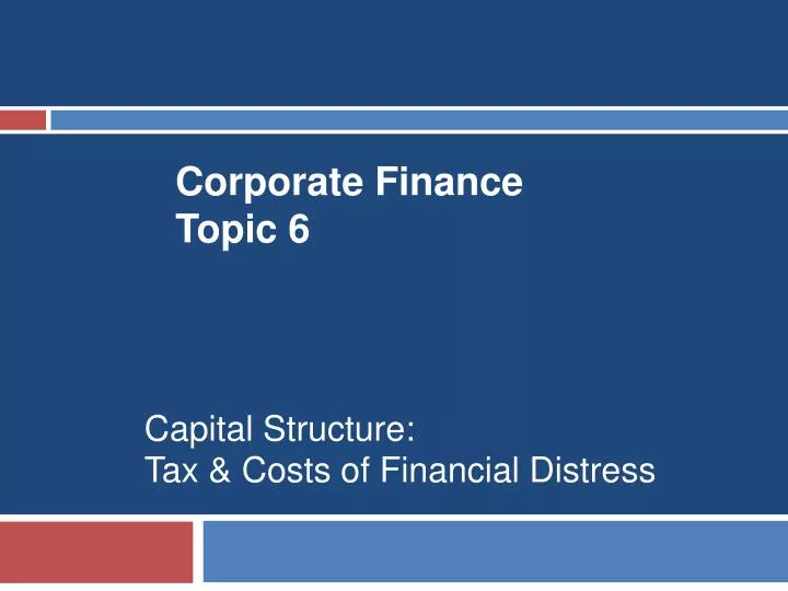 corporate finance topic 6