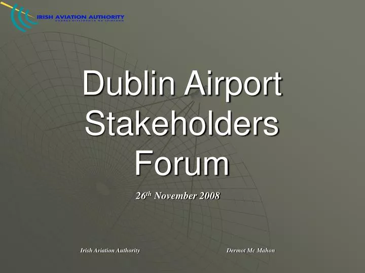 dublin airport stakeholders forum